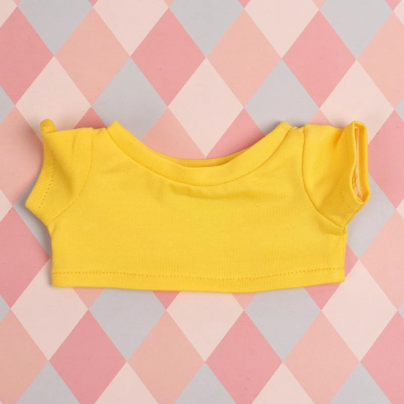 Blank Mini Doll T-Shirts — Yellow no-logo T-shirt