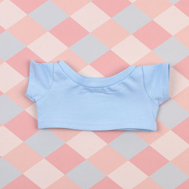 Blank Mini Doll T-Shirts — Light blue no-logo T-shirt