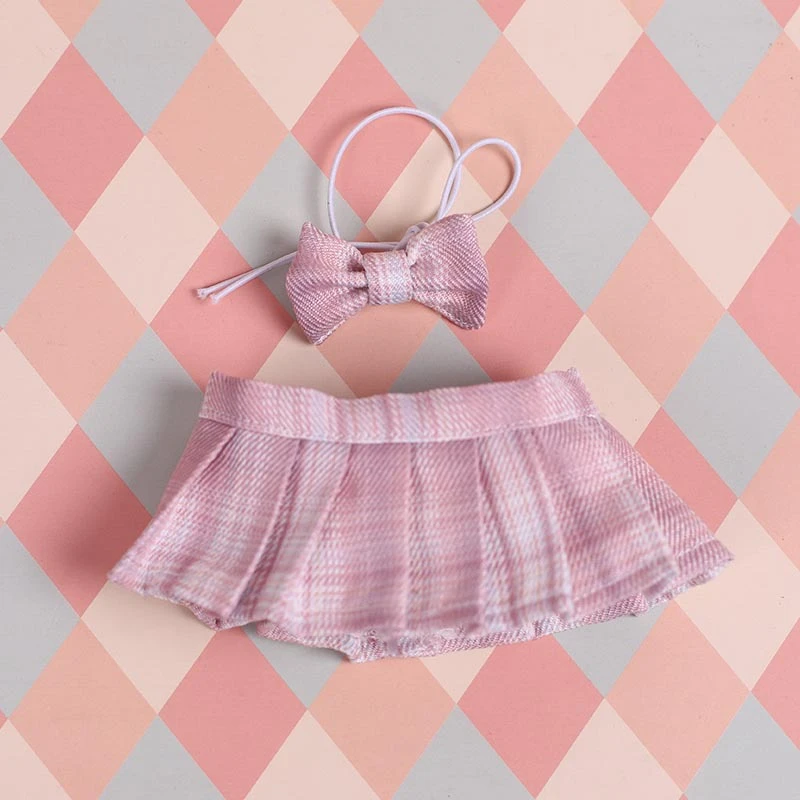 JK Pleated Doll Skirt Sets — JK pleated skirt bow tie 2-piece set - Girl's Secret