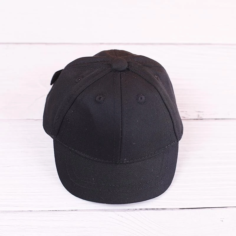 Mini Doll Baseball Caps — 20cm no-logo Black baseball cap