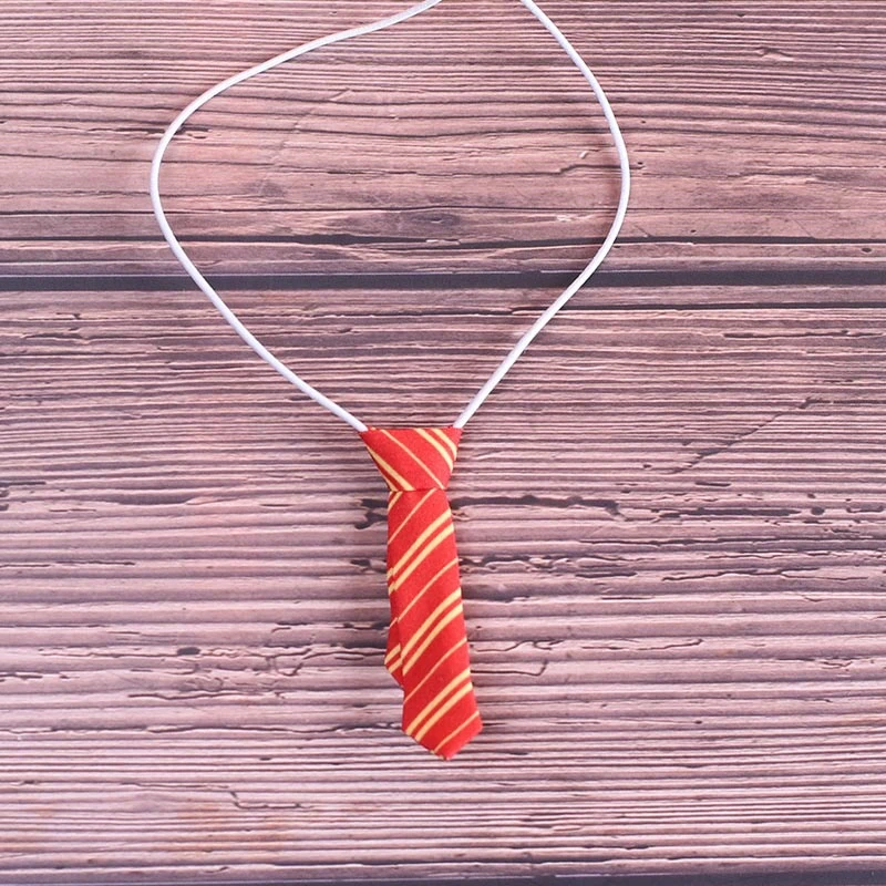 Mini Doll Bow Ties and Neckties — Red striped necktie