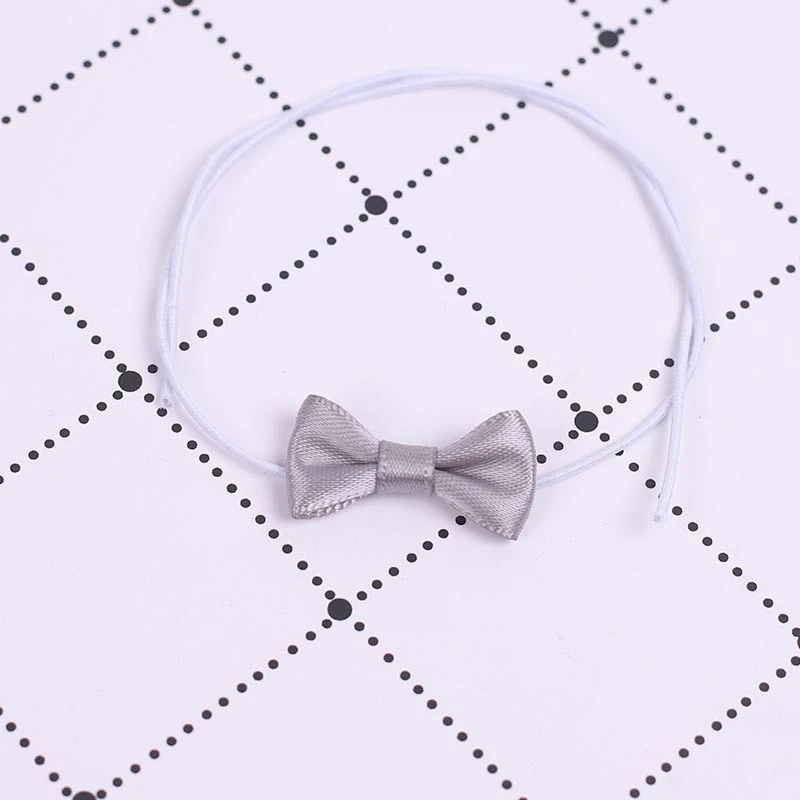 Mini Doll Bow Ties and Neckties — Grey bow tie
