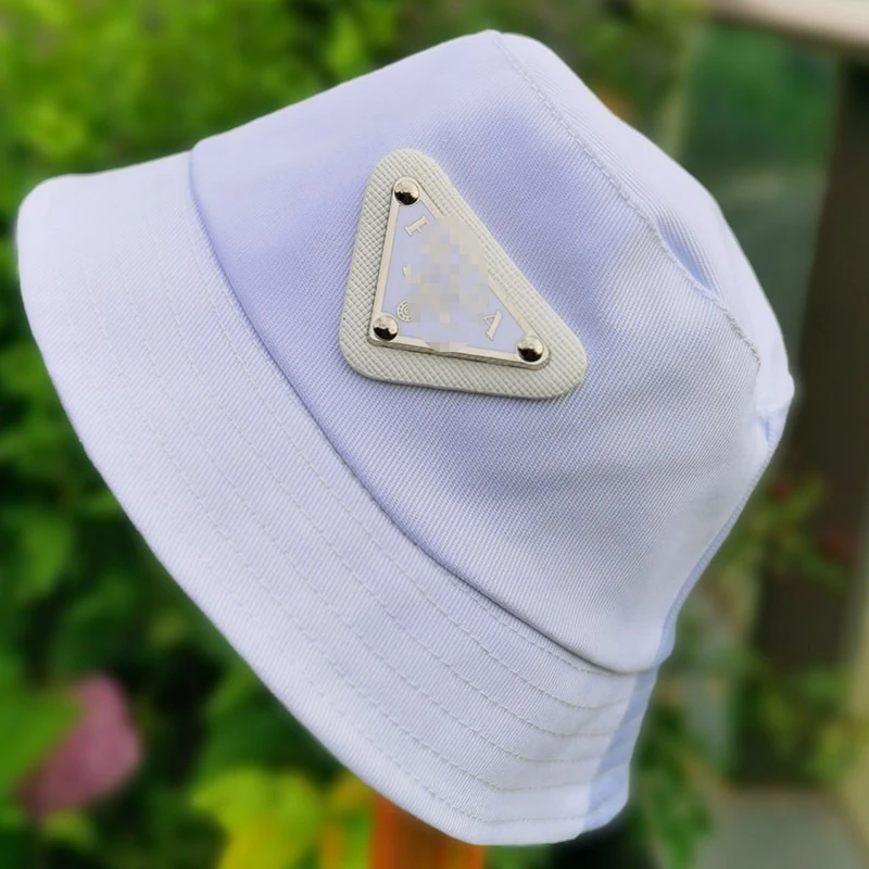 Mini Doll Bucket Hats and Caps — White PD label patch bucket hat