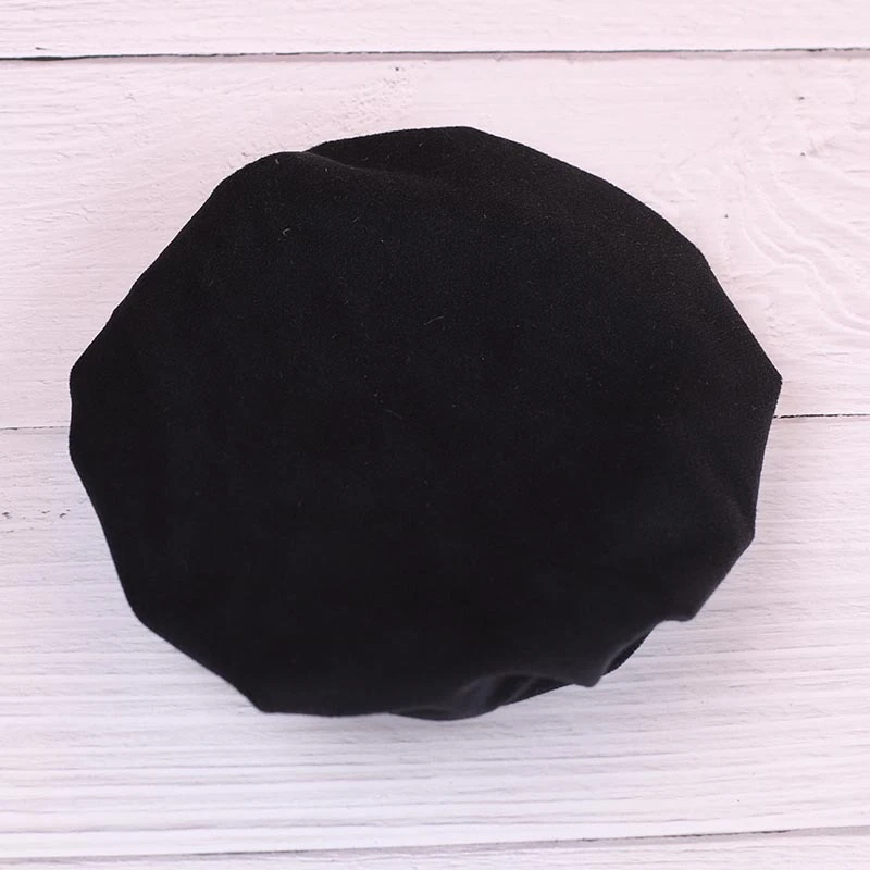 Mini Doll Bucket Hats and Caps — Black beret