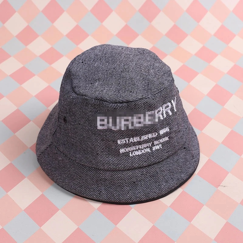 Mini Doll Bucket Hats and Caps — Black denim bucket hat