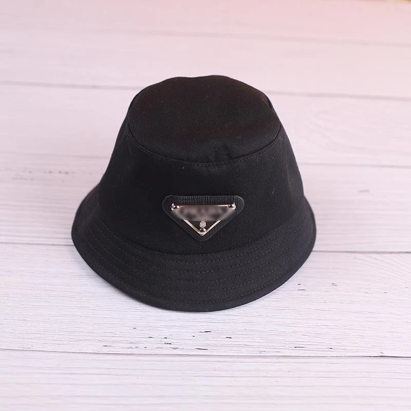 Mini Doll Bucket Hats and Caps — Black PD label patch bucket hat