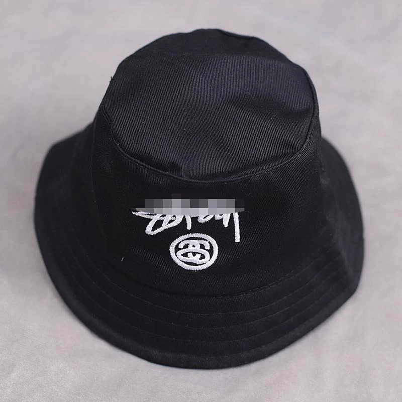 Mini Doll Bucket Hats and Caps — Black stx SS bucket hat embroidered