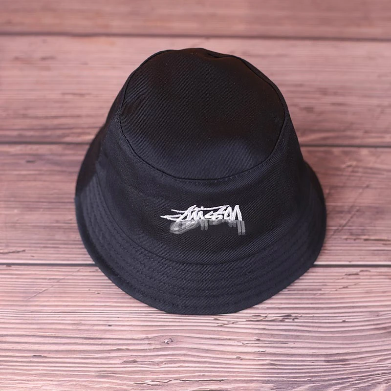Mini Doll Bucket Hats and Caps — Black stx bucket hat embroidered