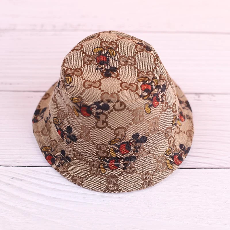 Mini Doll Bucket Hats and Caps — Brown crying mouse bucket hat