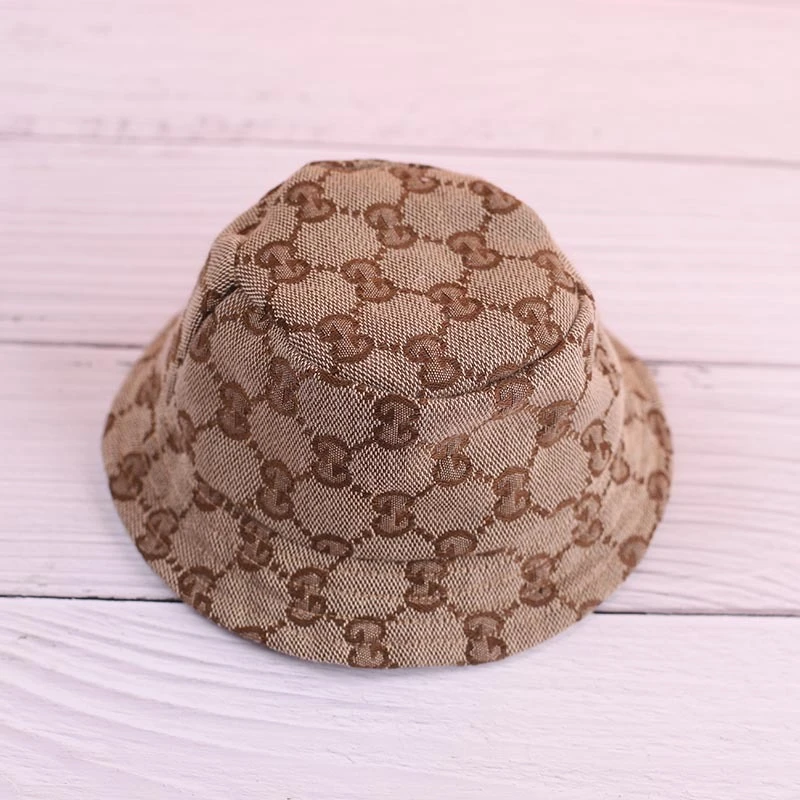 Mini Doll Bucket Hats and Caps — Brown crying bucket hat