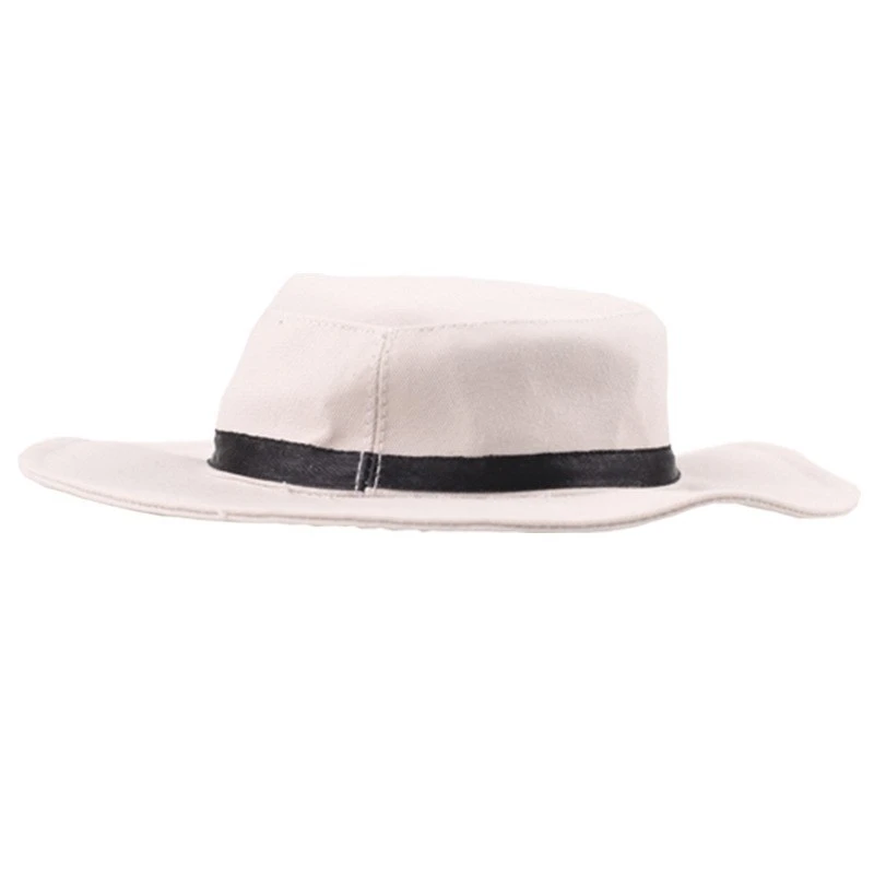Mini Doll Bucket Hats and Caps — Beige Nanjing concert top hat