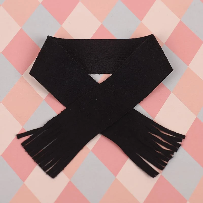 Mini Doll Scarves — Black scarf