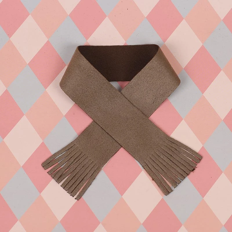 Mini Doll Scarves — Olive green scarf