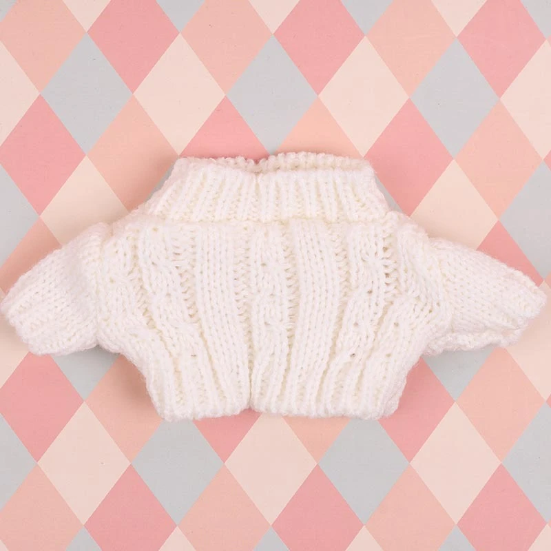 Mini Doll Sweaters — White no-logo sweater