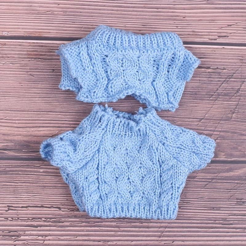Mini Doll Sweaters — Blue sweater