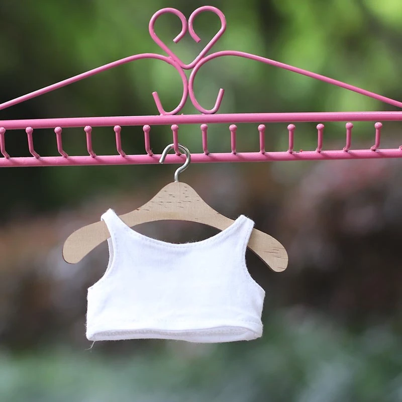 Mini Doll Tank Tops — White no-logo tank top