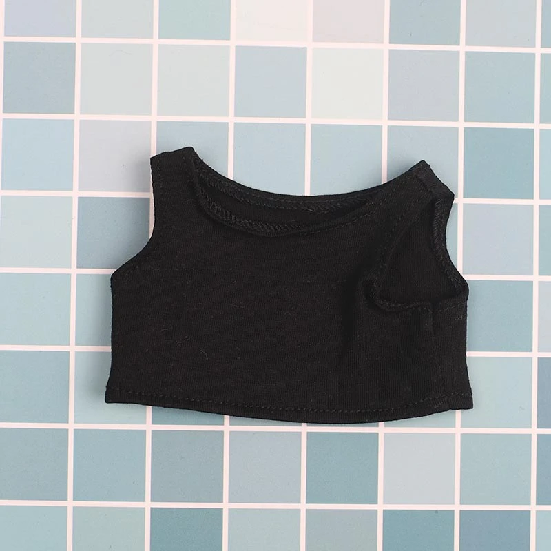 Mini Doll Tank Tops — Black no-logo tank top