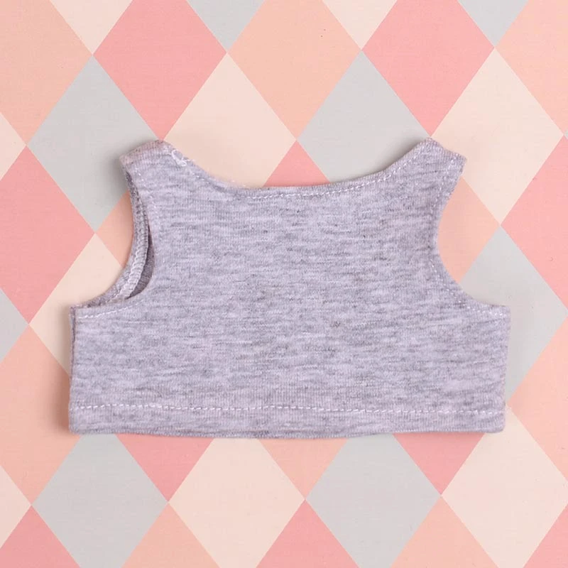 Mini Doll Tank Tops — Grey no-logo tank top