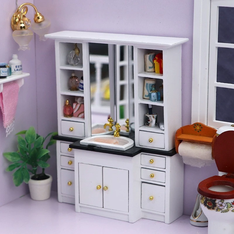 Miniature Bathroom Vanity and Sink — Main product photo
