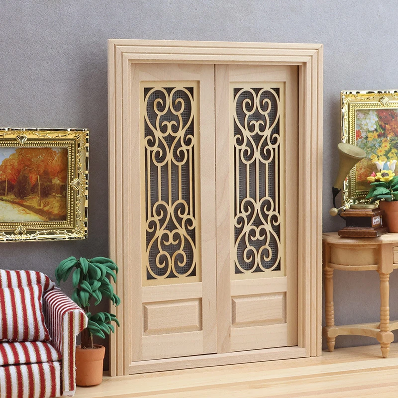 Miniature Double Wooden Door — Main product photo
