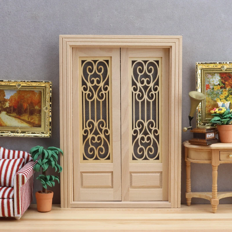 Miniature Double Wooden Door — Main product photo