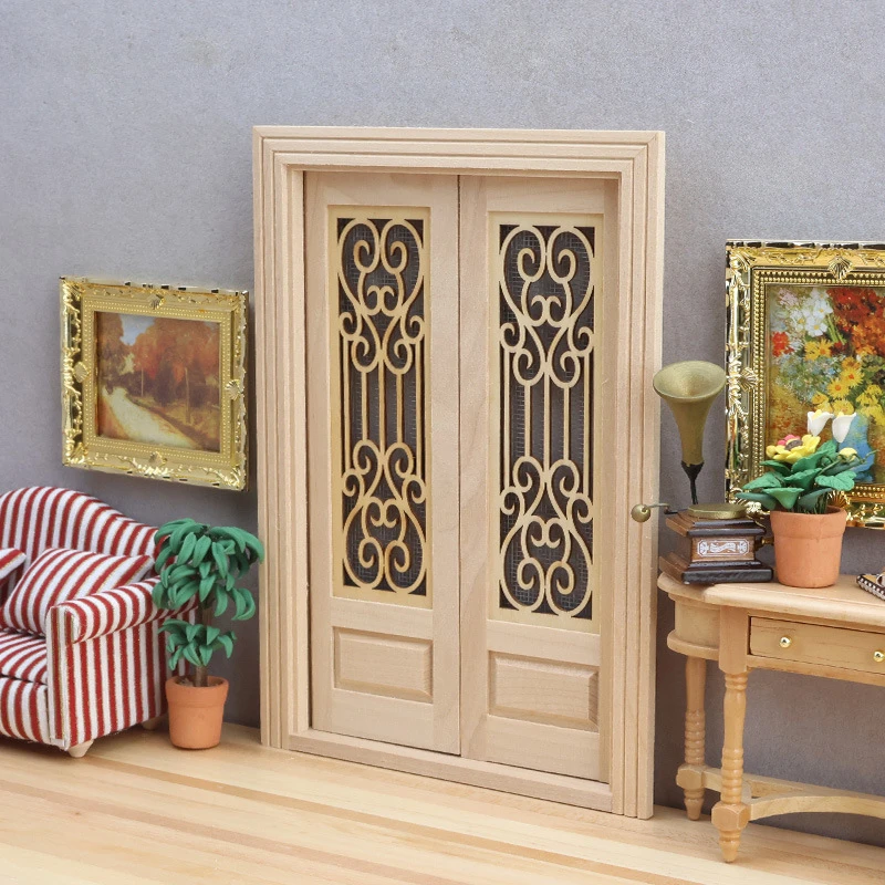Miniature Double Wooden Door — Main product photo