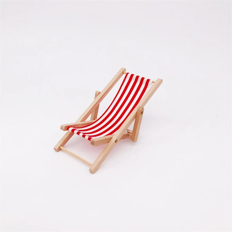 Miniature Folding Beach Lounger — wholesale doll clothing and miniature accessory