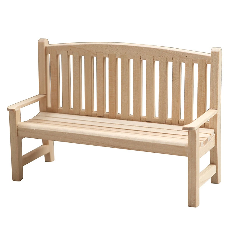 Miniature Garden Bench and Chair Set — wholesale doll clothing and miniature accessory