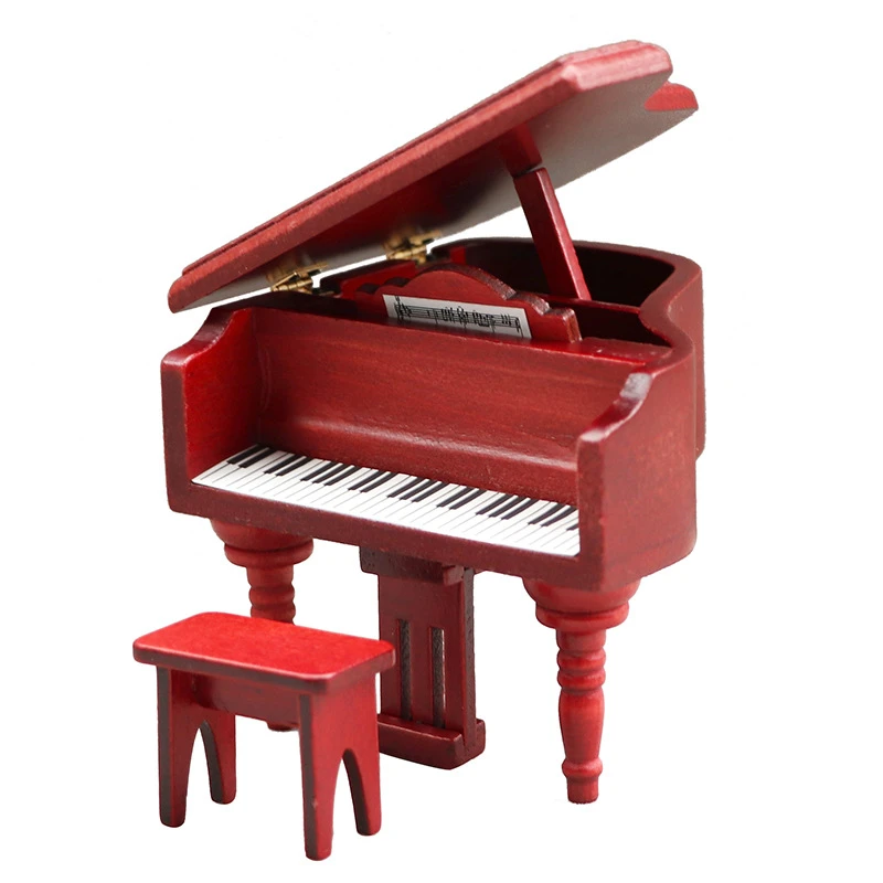 Miniature Grand Piano — Mahogany
