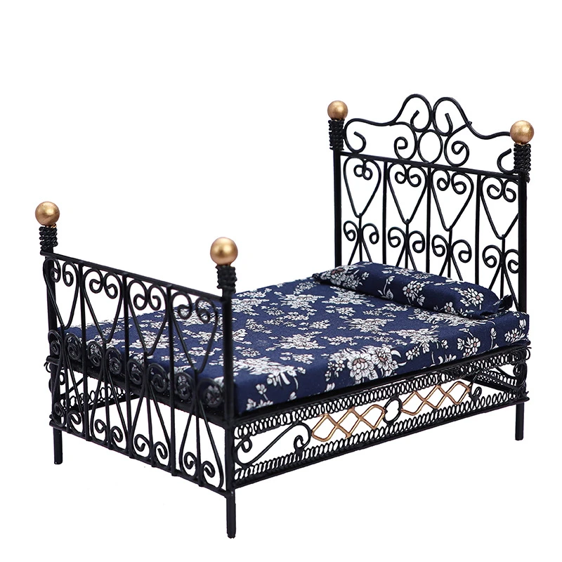 Miniature Iron Doll Bed — wholesale doll clothing and miniature accessory