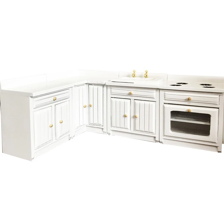 Miniature Kitchen Cabinet and Sink Set — wholesale doll clothing and miniature accessory