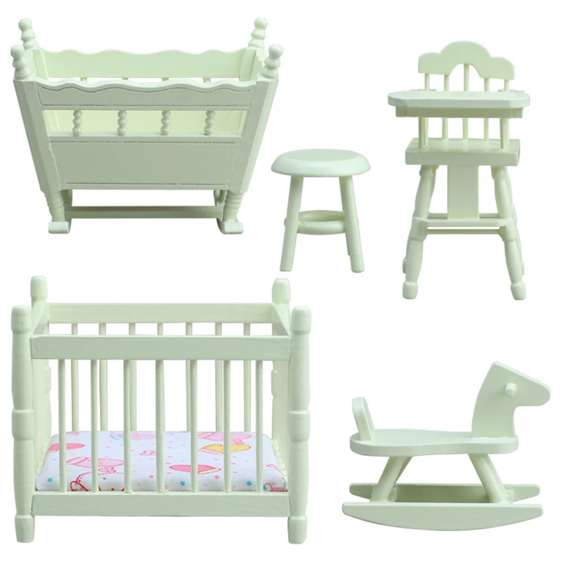 Miniature Nursery Furniture Set — wholesale doll clothing and miniature accessory