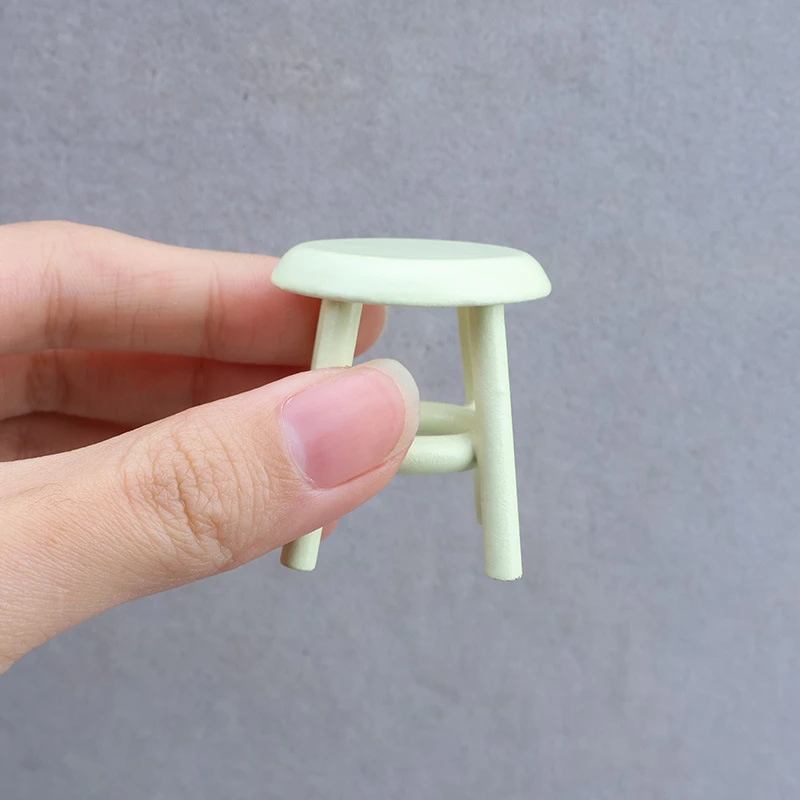 Miniature Nursery Furniture Set — Small round stool