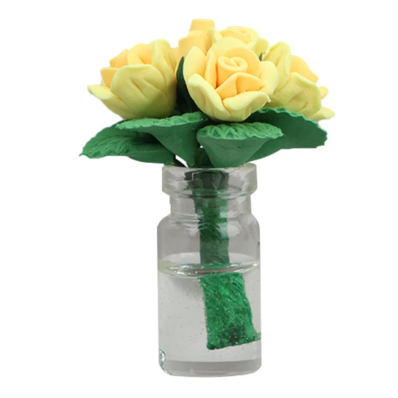 Miniature Potted Roses — wholesale doll clothing and miniature accessory