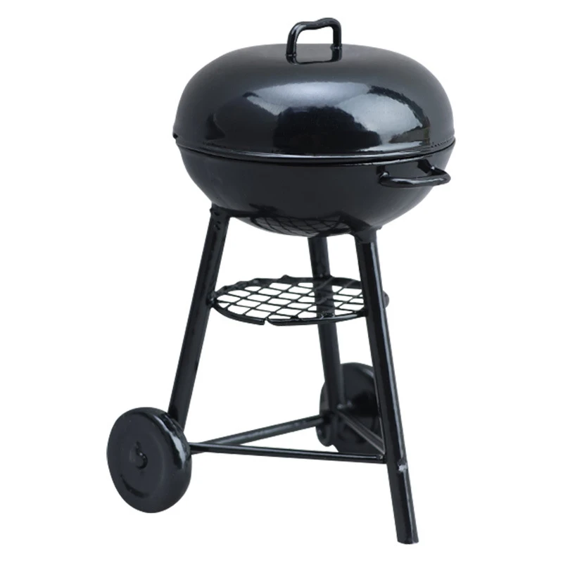 Miniature Round Barbecue Grill — wholesale doll clothing and miniature accessory