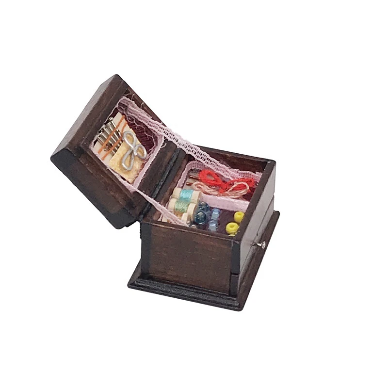 Vintage Miniature Sewing Box — Main product photo