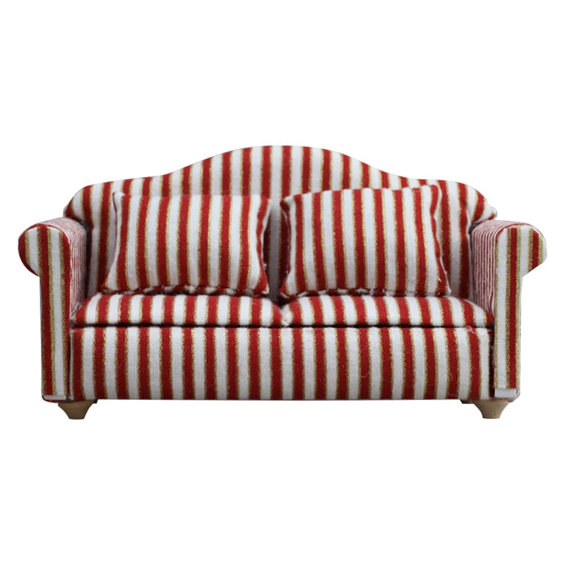 Miniature Sofa and Coffee Table Set — Two-seat sofa