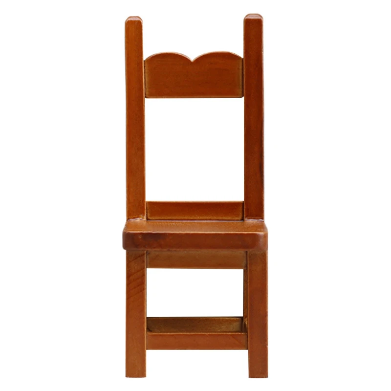 Miniature Solid Wood Chair — Chestnut