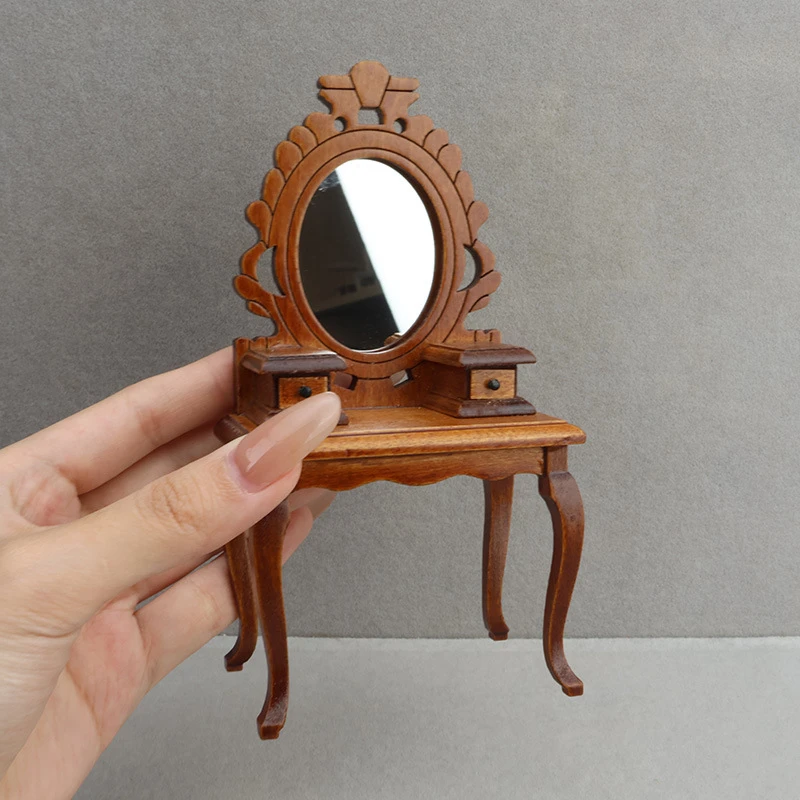 Miniature Vanity Table and Stool — wholesale doll clothing and miniature accessory