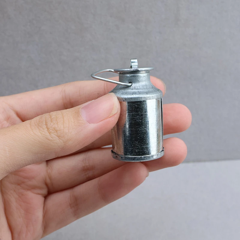 Vintage Miniature Tin Kettle and Milk Jug — Main product photo