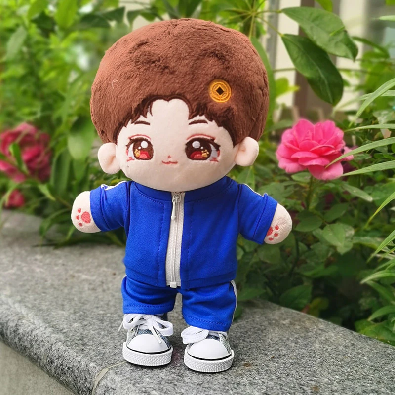 Two-Piece Doll Tracksuits — Royal blue blank tracksuit 2-piece set